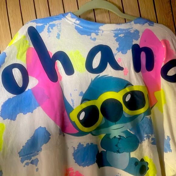 Disney store spirit size Large woman Colorful jersey Sweatshirt - Picture 6 of 8